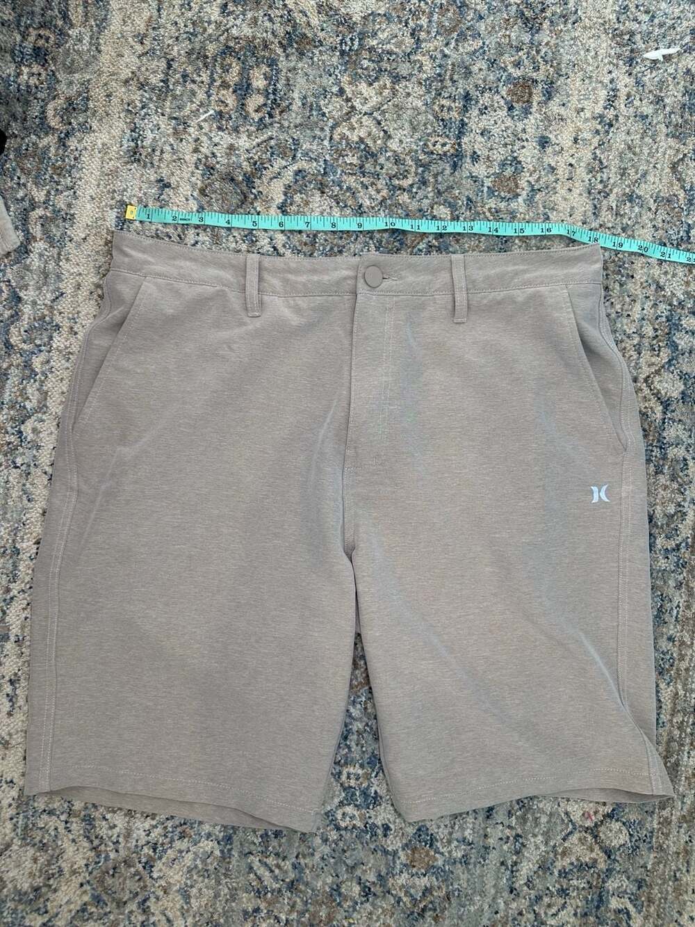 Hurley Men's Hybrid Walk Shorts Size 36 Gray Heathered Athletic Shorts